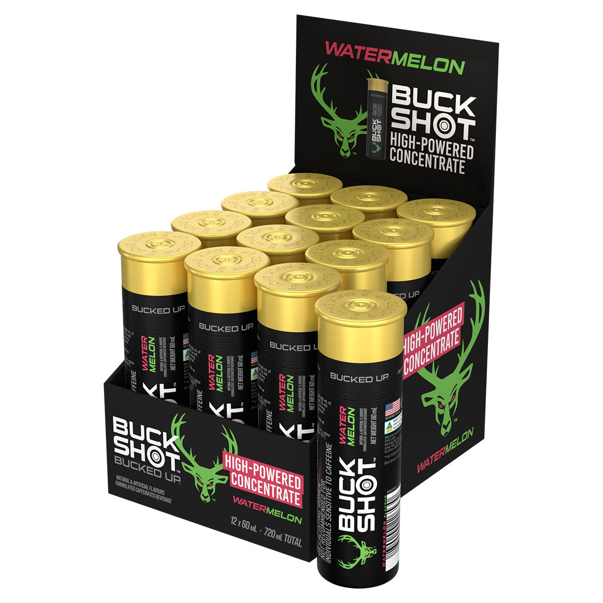 Bucked Up Buck Shots - Watermelon 60ml Energy Shot