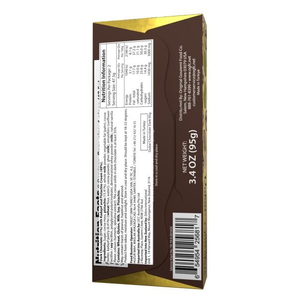 The Original Gourmet Dubai Dark Chocolate 95g