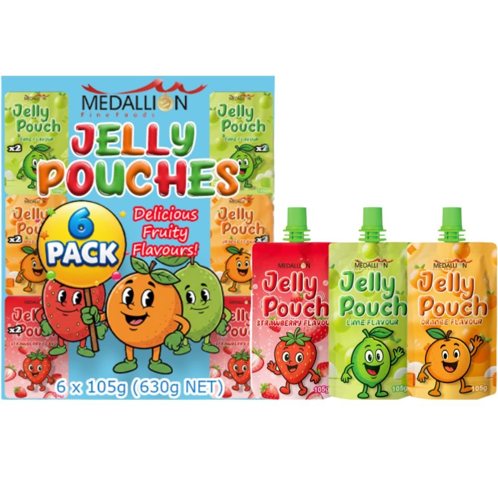 Medallion Jelly Pouches 6 Pack (6x105g) 630g