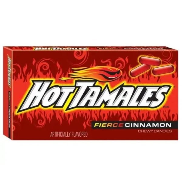 Hot Tamales Mini Box Fierce Cinnamon Chewy Candy 22g