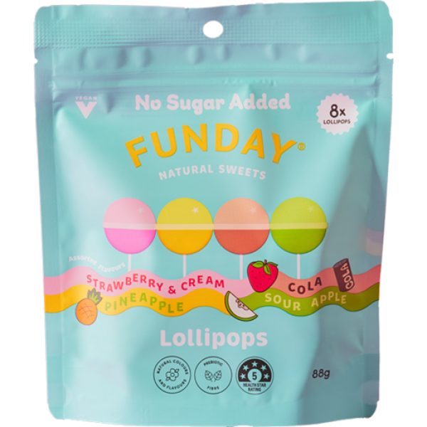 Funday Lollipops Share Bag 88g