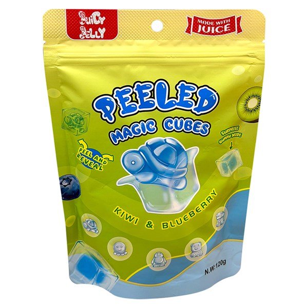 Juicy Jelly Magic Cubes Kiwi & Blueberry 120g