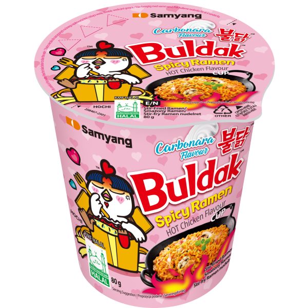 Samyang Buldak Hot Chicken Carbonara Cup Ramen 80g