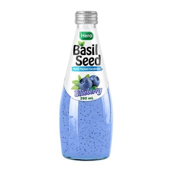 Hero Basil Blueberry Seed Drink 290ml
