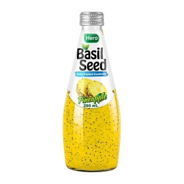 Hero Basil Pineapple Seed Drink 290ml