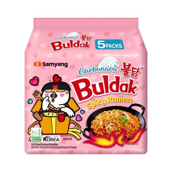 Samyang Buldak 5PK Hot Chicken Carbonara Ramen 140g