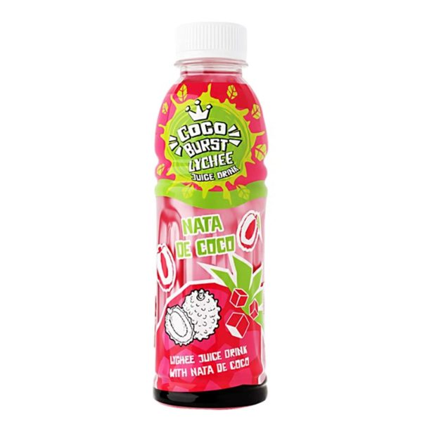 Coco Burst Lychee Fruit with Coconut Jelly Drink 500ml