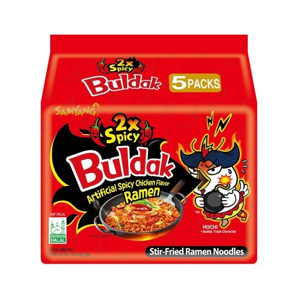 Samyang Buldak 5PK Hot Chicken 2X Spicy Ramen 140g