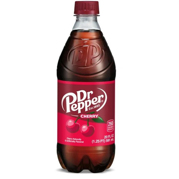 Dr Pepper Cherry Soda Bottle 591ml