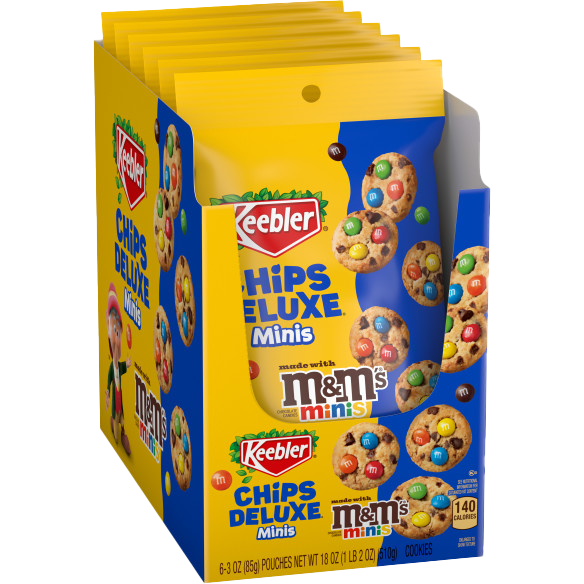Keebler Bite Size Chips Deluxe W/M & M'S Minis 85g