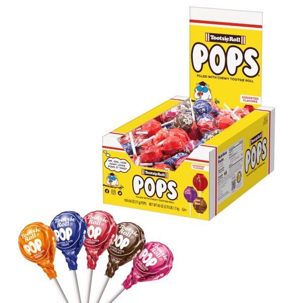 Tootsie Pops Box 100 Piece Assorted