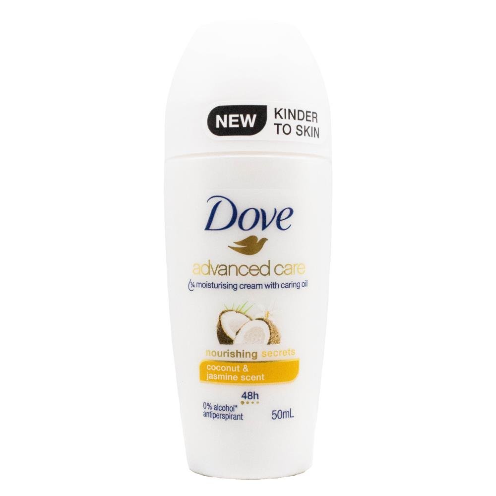 Dove Invisible Dry Roll-On Coconut and Jasmine Scent Anti-Perspirant Deodorant 50ml