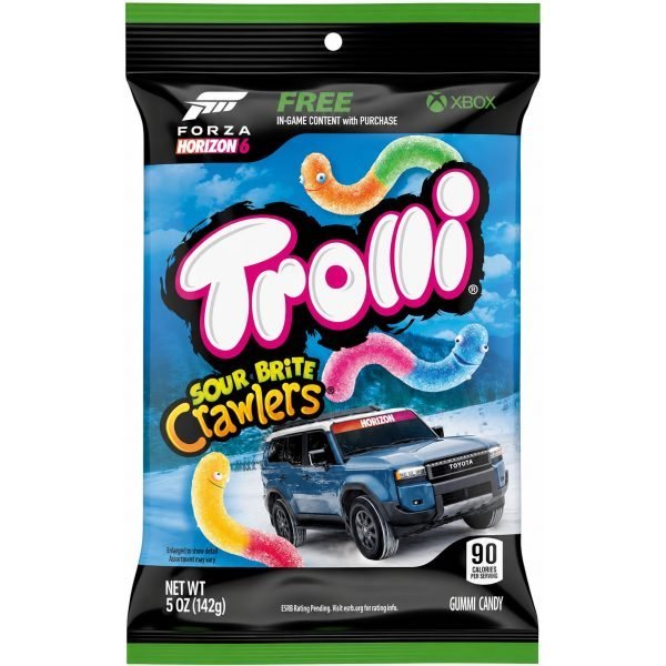 US Trolli Sour Brite Crawlers Hang Bag 4.25oz(141g)