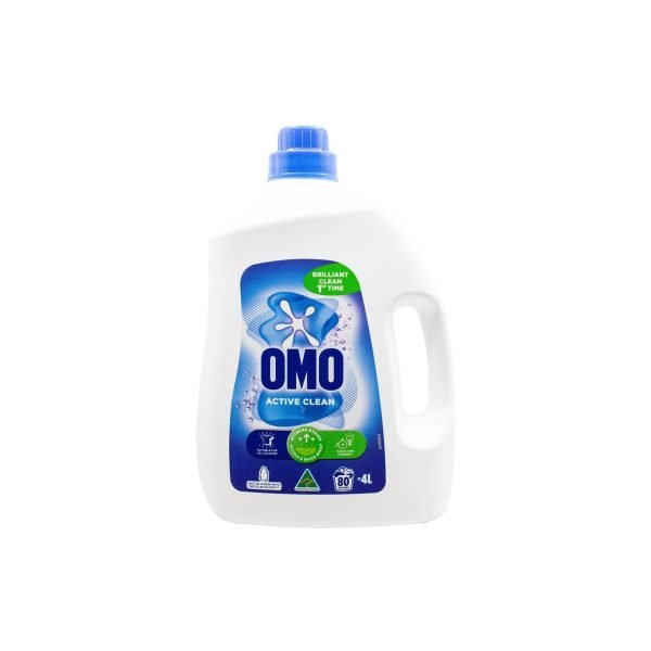 Omo 4L Laundry Liquid Active Clean All Machine Types