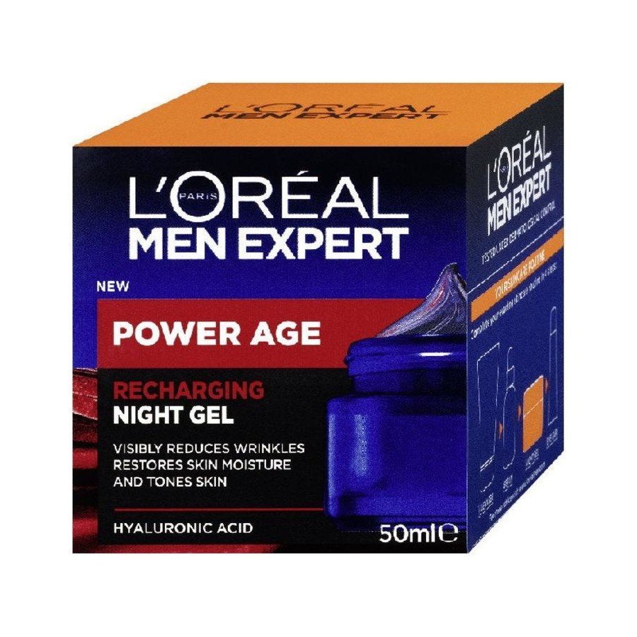 Loreal 50ml Night Gel Men Expert Power Age Recharging