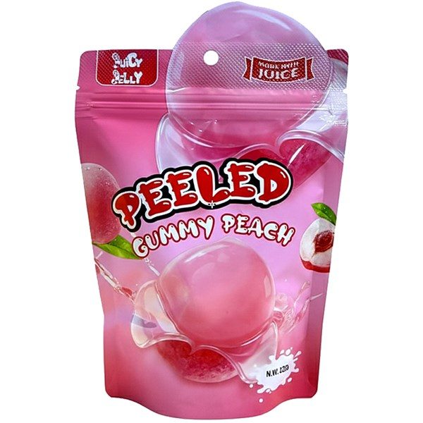 Juicy Jelly Peeled Gummy Peach 120g