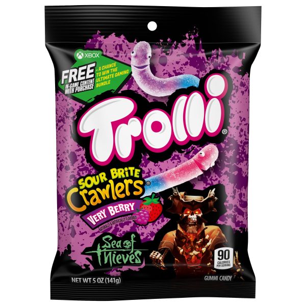 US Trolli Sour Brite Crawlers Very Berry Hang Bag 4.25oz(141g)