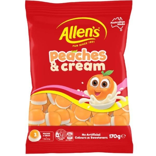 Allen's Peaches & Cream 170g