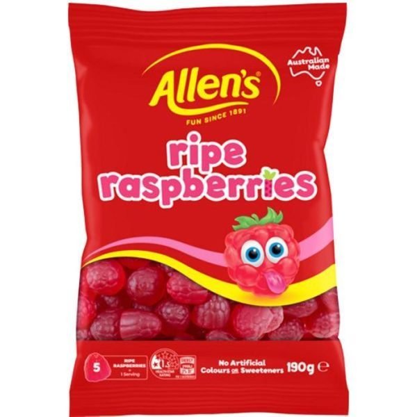 Allen's Ripe Raspberries 190g