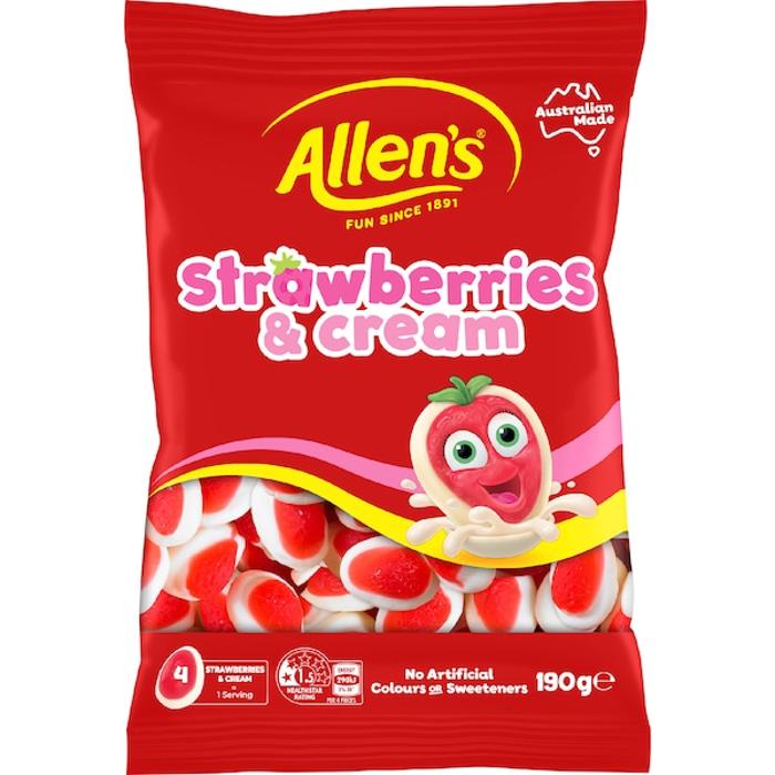 Allen's Strawberries & Cream 190g