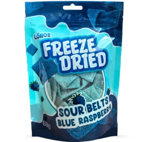 Lolloz Freeze Dried Sour Belts Blue Raspberry 85g