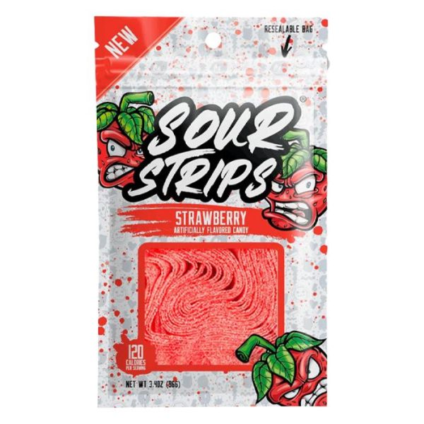 Sour Strips Strawberry 96g