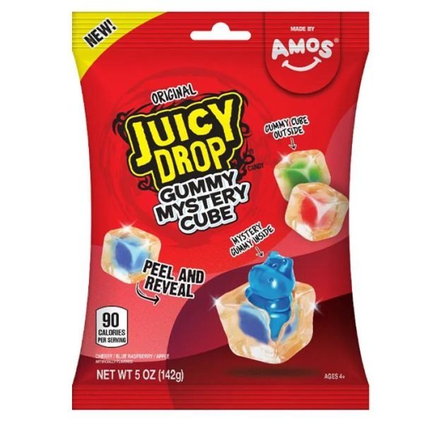 Amos Juicy Drop Gummy Mystery Cube Original 142g