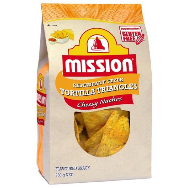 Mission Corn Chips Cheesy Nachos 230g