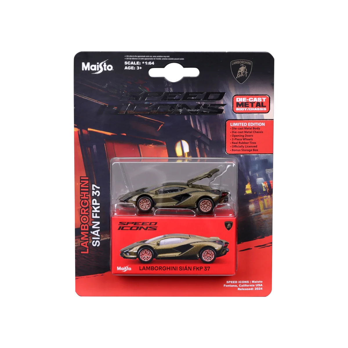 Maisto Lamborghini Sian FKP 37 1:64 - Image 3