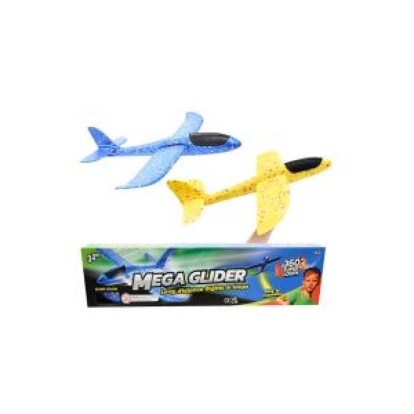 Mega Glider - 2 Assorted Colours / 48cm (360° Super Loops) Easy to Assemble (3+ Ages)