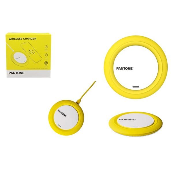 Pantone Wireless Charger - Yellow / Fast Charging/ 15W Max