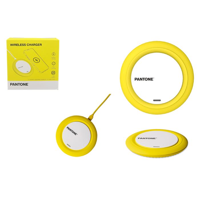 Pantone Wireless Charger - Yellow / Fast Charging/ 15W Max