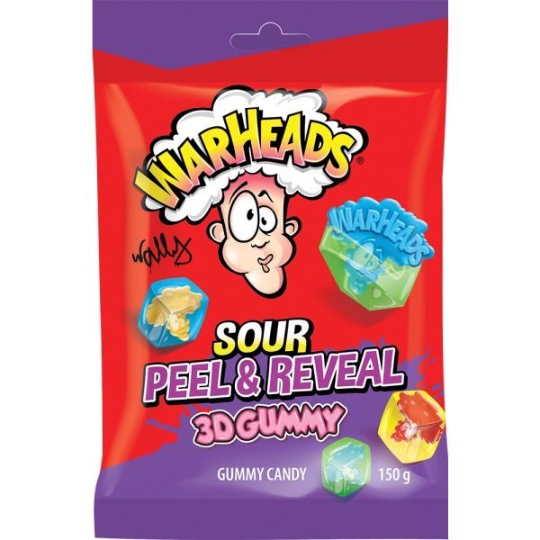 Warheads Sour Peel & Reveal 150g