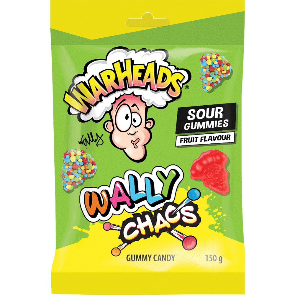 Warheads Wally Chaos Sour Gummies 150g