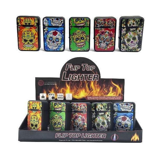 Flip top lighter - Skull Series