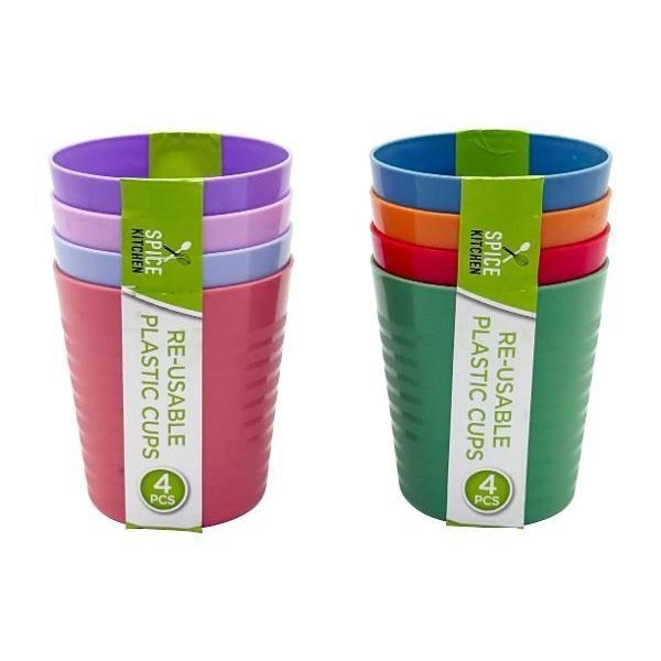 4PK Plastic Cups - Re-usable