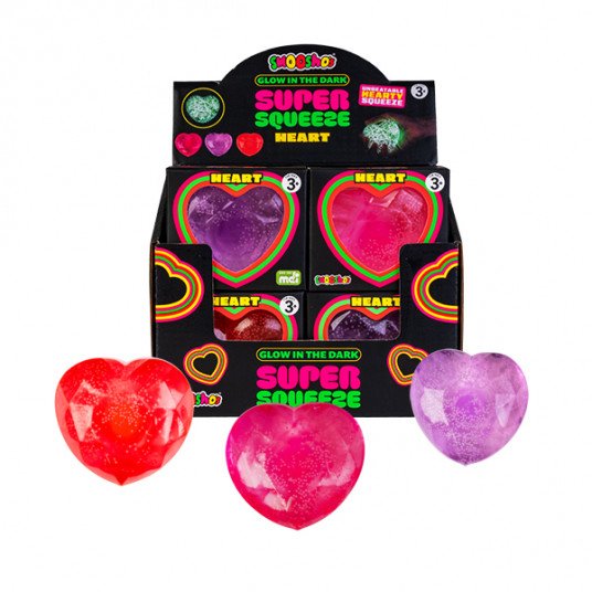 Smoosho's Super Squeeze Glow in the Dark Heart