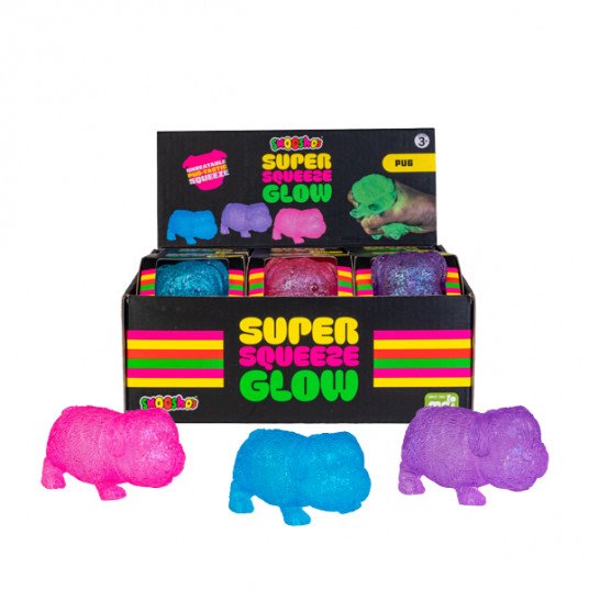 Smoosho's Super Squeeze Glow-in-the-dark Pug