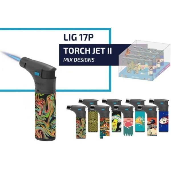 Zengaz Torch Jet Lighter - Mixed Designs P