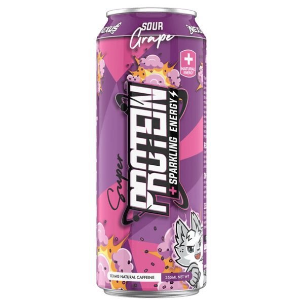 Nexus Sparkling Protein Energy Water Sour Grape 355ml