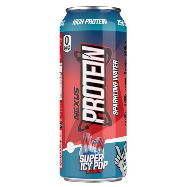Nexus Sparkling Protein Water Super Icy Pop 355ml