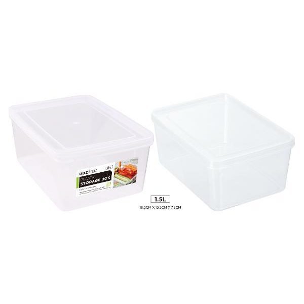 Plastic Container W/ Lid - 2300ML/2.3LTR