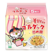 Samyang Buldak 5PK Hot Chicken Cream Carbonara Ramen 140g