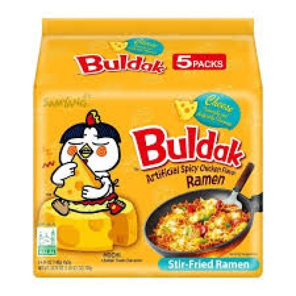 Samyang Buldak 5PK Hot Chicken Flavour Cheese Ramen 140g