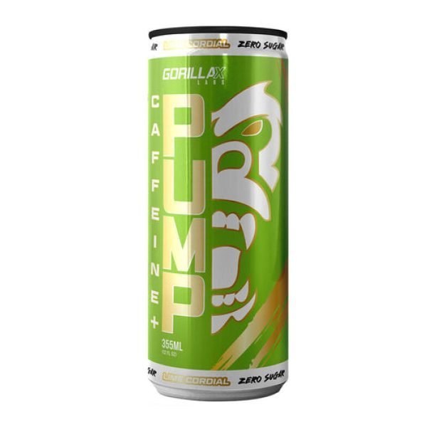 Gorilla X Labs Pump + Caffeine Lime Cordial 355ml