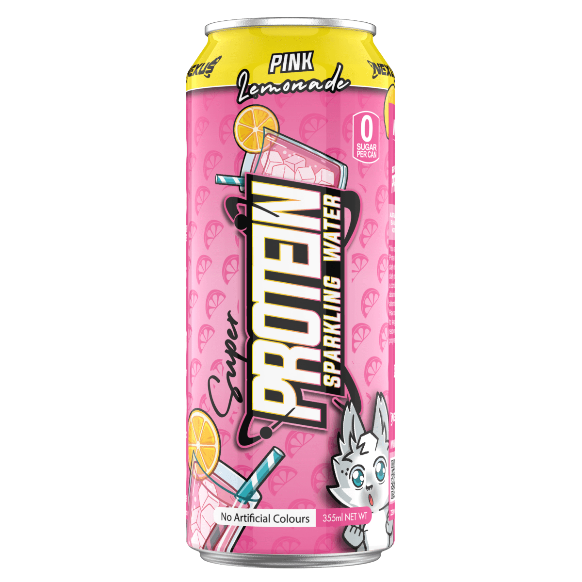 Nexus Sparkling Protein Water Pink Lemonade 355ml