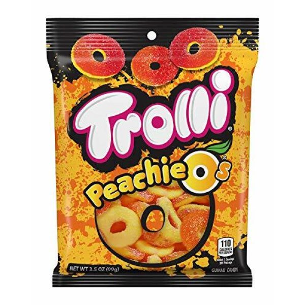 US Trolli Peachie O's Hang Bag 4.25oz(141g)