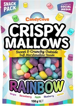 CandyCove Crispy Mallows Rainbow 150g