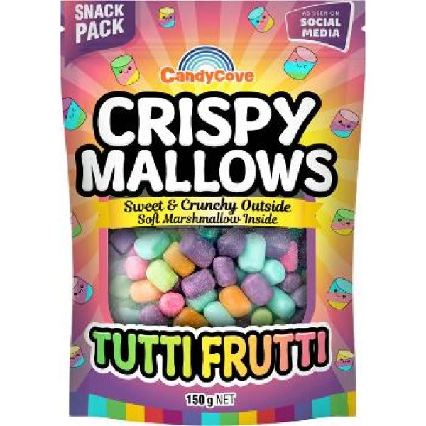 CandyCove Crispy Mallows Tutti Frutti 150g