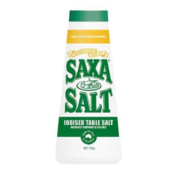 Saxa Salt Iodised Table Salt 750g
